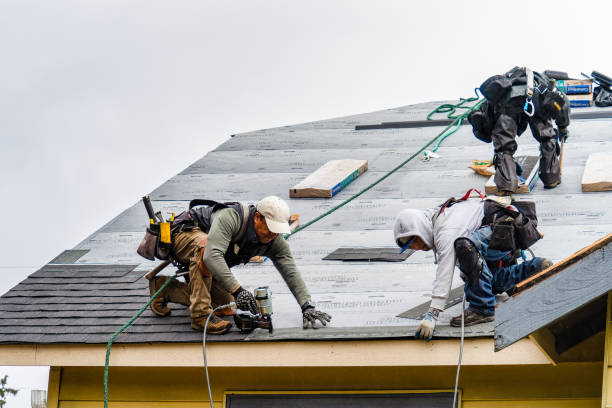 Professional Roofing technician working in Prairie Lea, TX